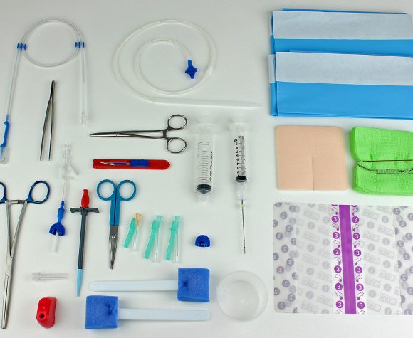 IPC Pleural & Peritoneal Catheter Insertion Set with plastic tunneller